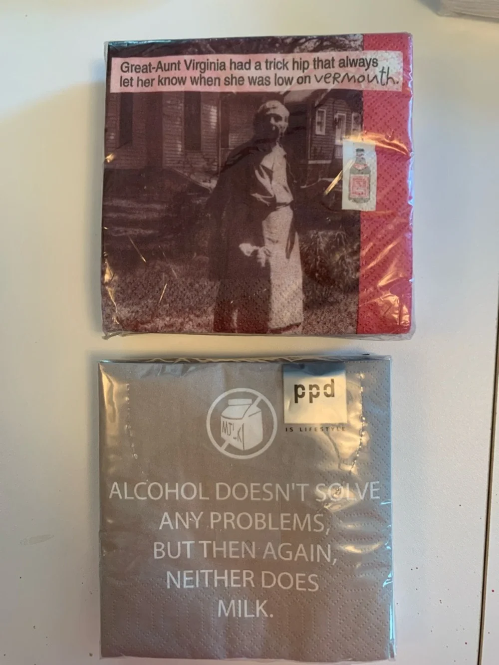 8 Packs of Holiday & Humor Cocktail Napkins